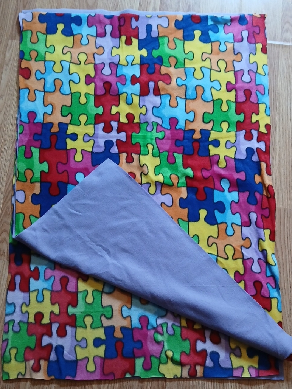 Two No Sew Fleece Blanket Kits 29x43 Four Large Pieces